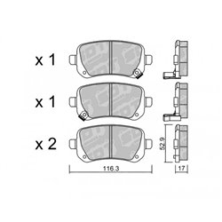 Klocki Galfer Sport FDHP 1050 - 2159300