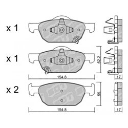 Klocki Galfer Sport FDHP 1050 - 2159500
