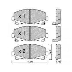 Klocki Galfer Sport FDHP 1050 - 2159600