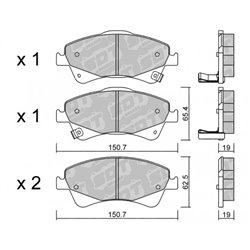 Klocki Galfer Sport FDHP 1050 - 2160600
