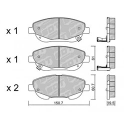 Klocki Galfer Sport FDHP 1050 - 2160700