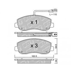 Klocki Galfer Sport FDHP 1050 - 2161100