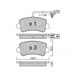Klocki Galfer Sport FDHP 1050 - 2161200