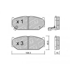 Klocki Galfer Sport FDHP 1050 - 2161700