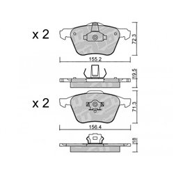 Klocki Galfer Sport FDHP 1050 - 2162100