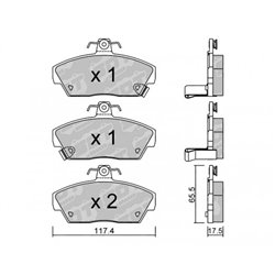 Klocki Galfer Sport FDHP 1050 - 2162200