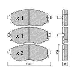 Klocki Galfer Sport FDHP 1050 - 2162300