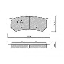 Klocki Galfer Sport FDHP 1050 - 2162400