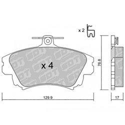 Klocki Galfer Sport FDHP 1050 - 2163400