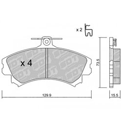 Klocki Galfer Sport FDHP 1050 - 2163500