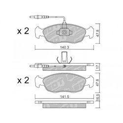 Klocki Galfer Sport FDHP 1050 - 2163900