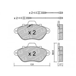 Klocki Galfer Sport FDHP 1050 - 2164001