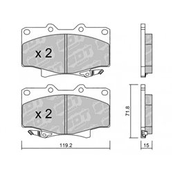 Klocki Galfer Sport FDHP 1050 - 2166800
