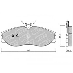 Klocki Galfer Sport FDHP 1050 - 2167700