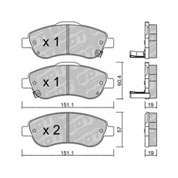 Klocki Galfer Sport FDHP 1050 - 2168000