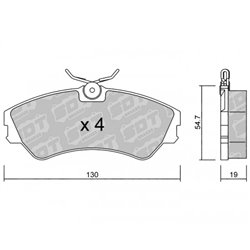 Klocki Galfer Sport FDHP 1050 - 2170900