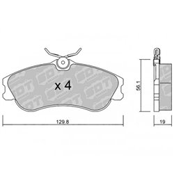 Klocki Galfer Sport FDHP 1050 - 2171001
