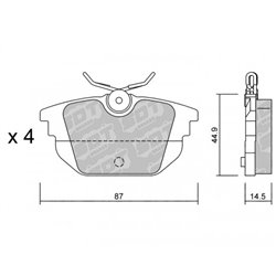 Klocki Galfer Sport FDHP 1050 - 2171500