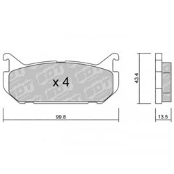 Klocki Galfer Sport FDHP 1050 - 2171600