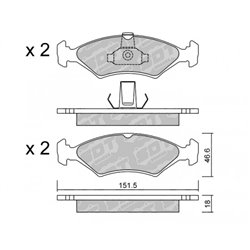 Klocki Galfer Sport FDHP 1050 - 2171800