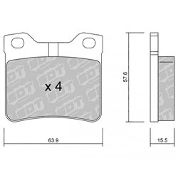 Klocki Galfer Sport FDHP 1050 - 2172701