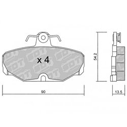 Klocki Galfer Sport FDHP 1050 - 2173900