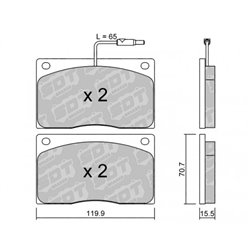 Klocki Galfer Sport FDHP 1050 - 2174400