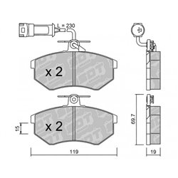 Klocki Galfer Sport FDHP 1050 - 2175100