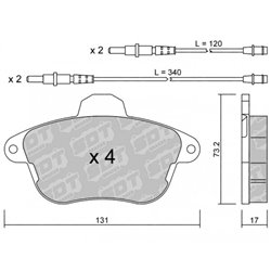 Klocki Galfer Sport FDHP 1050 - 2175400