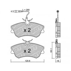 Klocki Galfer Sport FDHP 1050 - 2175900