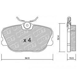 Klocki Galfer Sport FDHP 1050 - 2176300