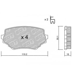 Klocki Galfer Sport FDHP 1050 - 2176700