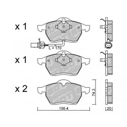 Klocki Galfer Sport FDHP 1050 - 2177401