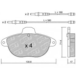 Klocki Galfer Sport FDHP 1050 - 2177500