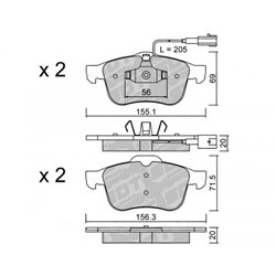 Klocki Galfer Sport FDHP 1050 - 2178601