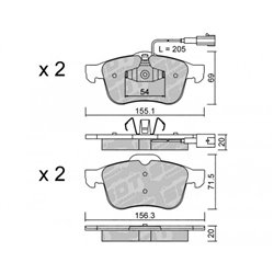 Klocki Galfer Sport FDHP 1050 - 2178602