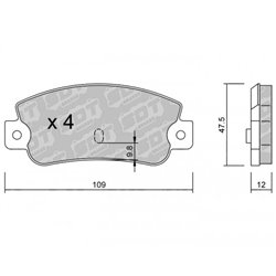 Klocki Galfer Sport FDHP 1050 - 2178900