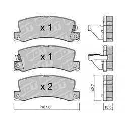 Klocki Galfer Sport FDHP 1050 - 2179101