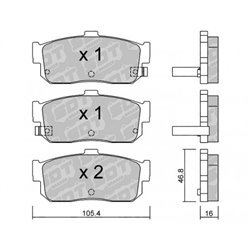 Klocki Galfer Sport FDHP 1050 - 2179301