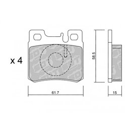 Klocki Galfer Sport FDHP 1050 - 2179400