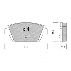 Klocki Galfer Sport FDHP 1050 - 2179600