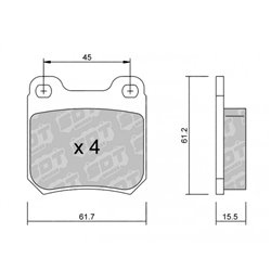 Klocki Galfer Sport FDHP 1050 - 2179900