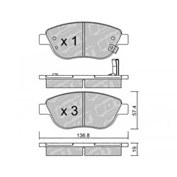 Klocki Galfer Sport FDHP 1050 - 2180002