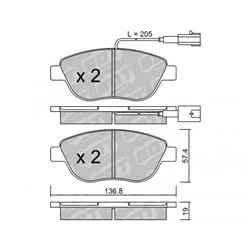 Klocki Galfer Sport FDHP 1050 - 2180003