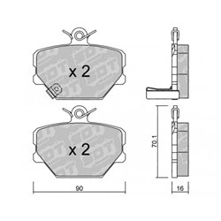 Klocki Galfer Sport FDHP 1050 - 2180100