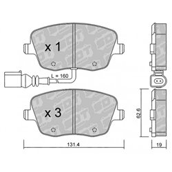 Klocki Galfer Sport FDHP 1050 - 2180201