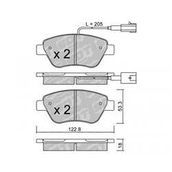 Klocki Galfer Sport FDHP 1050 - 2180402