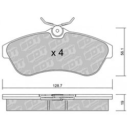 Klocki Galfer Sport FDHP 1050 - 2180800
