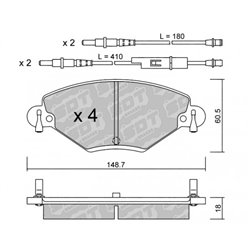Klocki Galfer Sport FDHP 1050 - 2181000