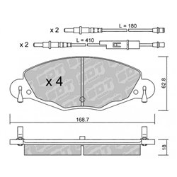 Klocki Galfer Sport FDHP 1050 - 2181100